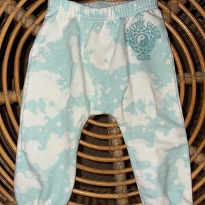 Blue and White Tie-Dye Joggers
